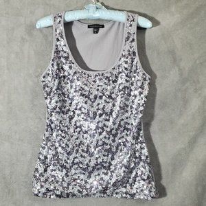Love Culture Sequin Front Tank Top Gray Size M